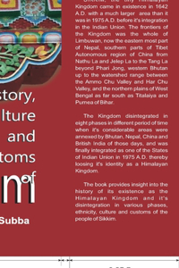 History, Culture and Customs of Sikkim