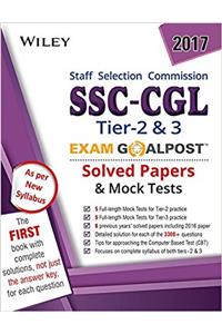 Wileys SSC - CGL Tier 2 & 3 Exam Goalpost, Solved Papers & Mock Tests