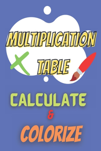 Multiplication Table and Coloring Book