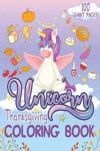 Unicorn Thanksgiving Coloring Book