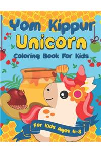 Yom Kippur Unicorn Coloring Book for Kids