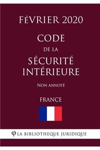 Code de la sécurité intérieure (France) (Février 2020) Non annoté