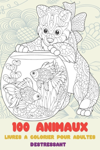 Livres à colorier pour adultes - Déstressant - 100 animaux