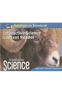 Harcourt School Publishers Science: Interactive Science Cnt Reader Reader Student Edition Science 08 Grade 5