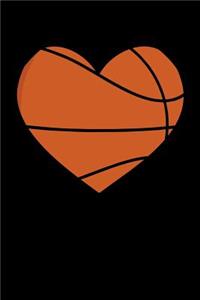 Funny basketball heart journal