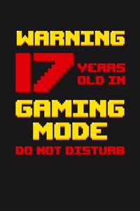 Warning 17 Years Old in Gaming Mode
