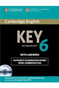 Cambridge English Key 6 Self-Study Pack (Student's Book with Answers and Audio CD)