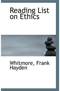 Reading List on Ethics