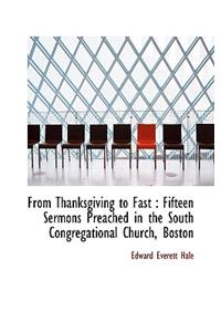 From Thanksgiving to Fast