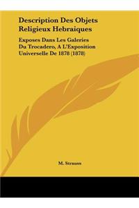 Description Des Objets Religieux Hebraiques