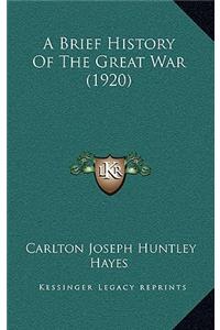 Brief History Of The Great War (1920)