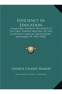 Efficiency In Education