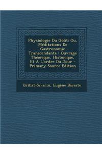 Physiologie Du Gout