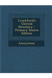 Crockford's Clerical Directory