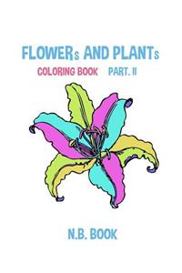 flower and plant coloring book part II