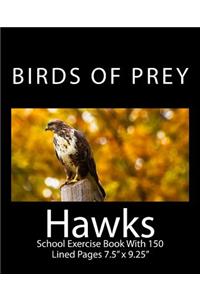 Hawks Birds of Prey School Exercise Book