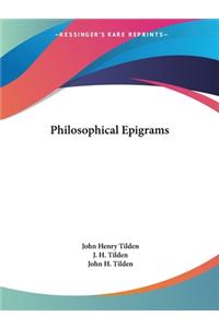Philosophical Epigrams