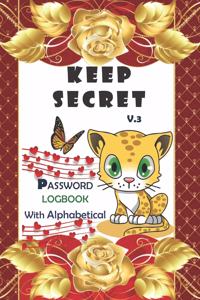 Keep Secret Internet password logbook V.3