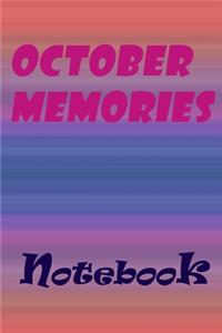 October Memories Notebook, New Year Gift, Gift For friends
