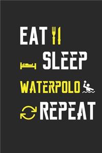 Eat Sleep Waterpolo Repeat Notebook Journal Gifts