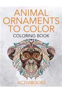 Animal Ornaments to Color Coloring Book