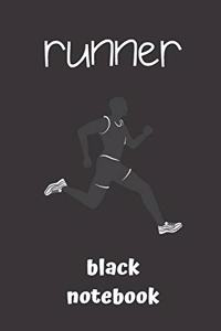 runner black notebook