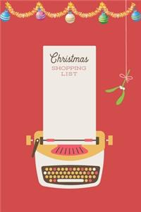 Christmas Shopping List