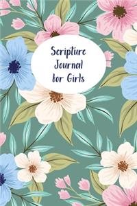 Scripture Journal for Girls: Inspirational Notebook with Bible Verses For Kids And Teenagers