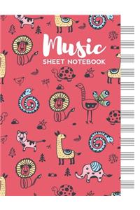 Music Sheet Notebook
