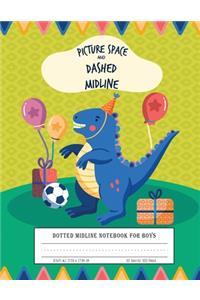 Dotted Midline Notebook For Boys