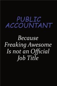 Public Accountant Because Freaking Awesome Is Not An Official Job Title