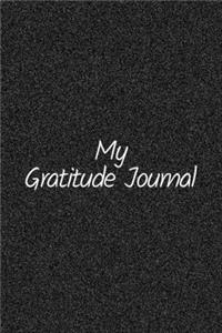 Gratitude Diary 100 Days - Black Faux Glitter