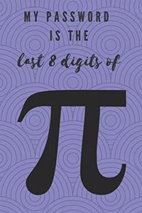 My Password is the last 8 digits of pi