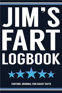 Jim's Fart Logbook Farting Journal For Gassy Guys