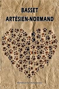 Basset Artésien-Normand Notizbuch für Hundehalter
