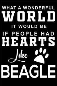 What a wonderful World it would be if people had hearts like Beagle