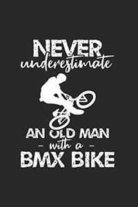 Old Man with a BMX bike Notebook