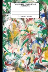 Wide Ruled Composition Notebook 6