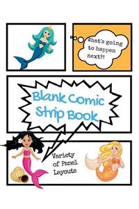 Blank Comic Strip Book Mermaids