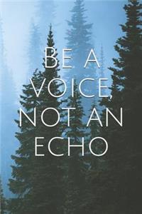 Be a Voice, Not an Echo