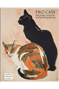 Two Cats - Théophile Steinlen - Notebook/Journal