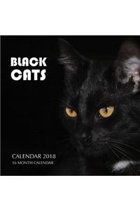 Black Cats Calendar 2018