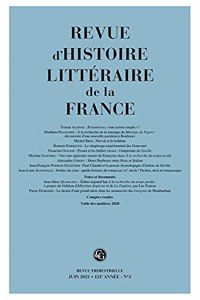 Revue d'Histoire Litteraire de la France