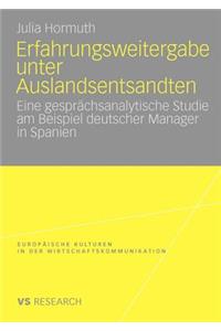 Erfahrungsweitergabe Unter Auslandsentsandten