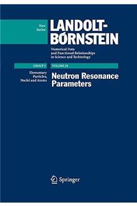 Neutron Resonance Parameters