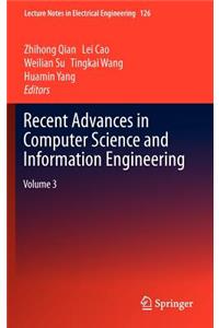 Recent Advances in Computer Science and Information Engineering