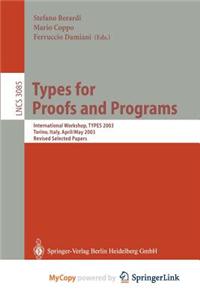 Types for Proofs and Programs