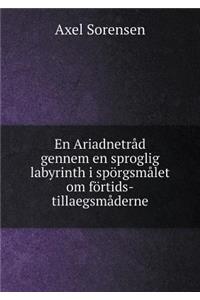 En Ariadnetråd Gennem En Sproglig Labyrinth I Spörgsmålet Om Förtids-Tillaegsmåderne