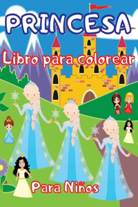 Princesa Libro para colorear para niños