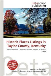 Historic Places Listings in Taylor County, Kentucky